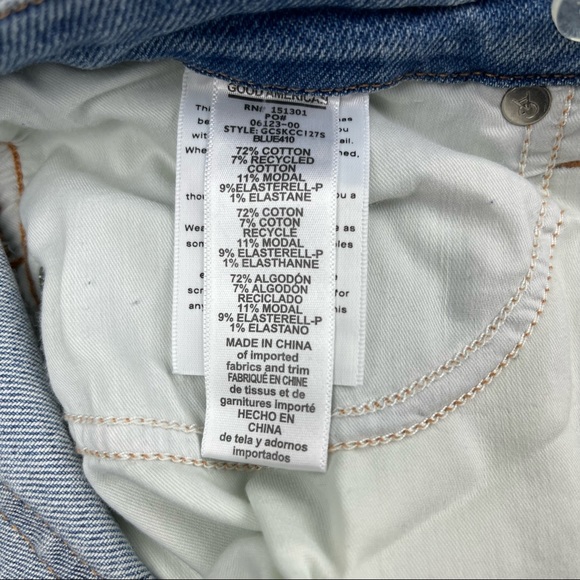 NWT GOOD AMERICAN Good Curve Skinny Crossover Jeans - Picture 12 of 15
